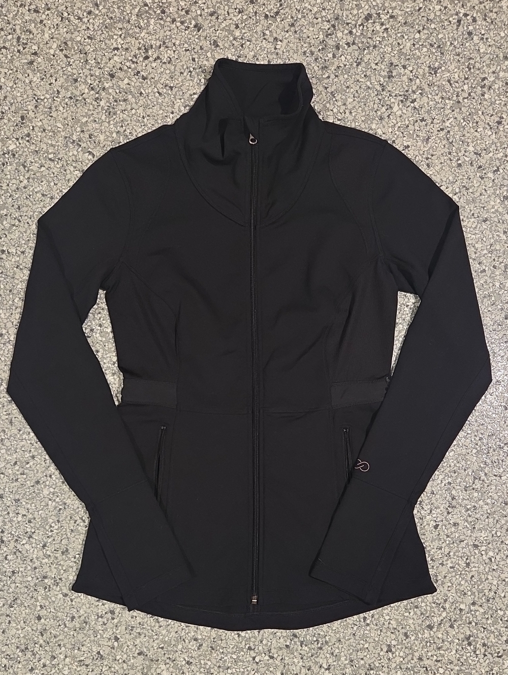 CALIA Core Fitness Full Zip Jacket In Black Size Small